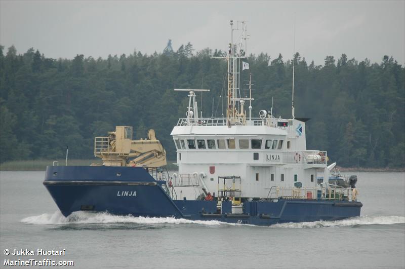 linja (Pollution Control Vessel) - IMO 8713732, MMSI 230356000, Call Sign OIRZ under the flag of Finland