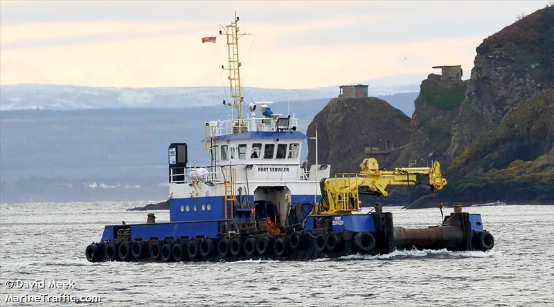 port servicer (Utility Vessel) - IMO 9098402, MMSI 232006578, Call Sign MAQI6 under the flag of United Kingdom (UK)