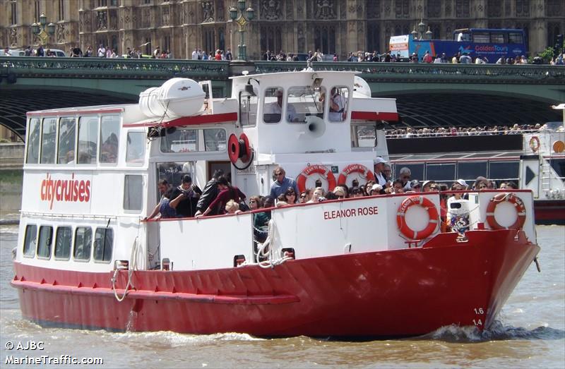 eleanor rose (Passenger ship) - IMO , MMSI 235052137, Call Sign MBPH5 under the flag of United Kingdom (UK)