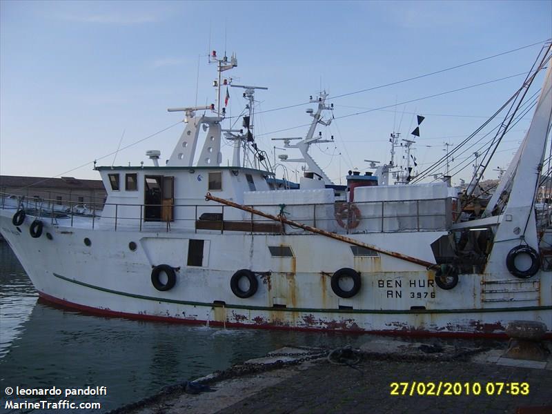 ben hur (Fishing vessel) - IMO , MMSI 247083440, Call Sign ILZY under the flag of Italy