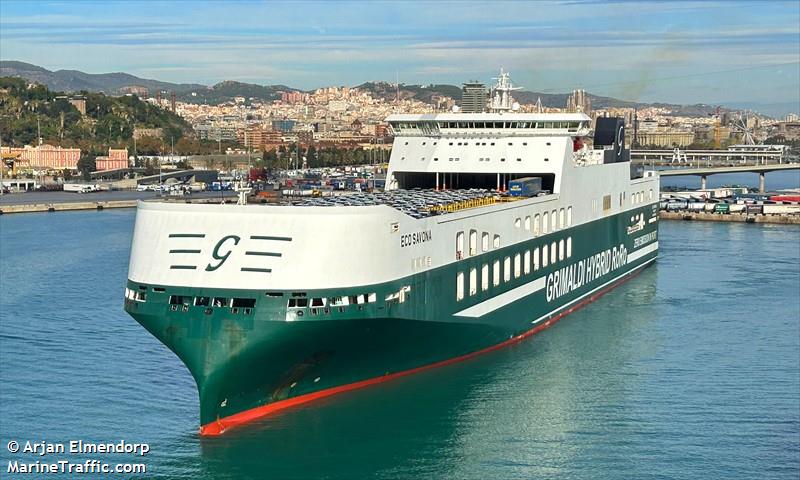 eco savona (Ro-Ro Cargo Ship) - IMO 9859569, MMSI 247383600, Call Sign IBZM under the flag of Italy