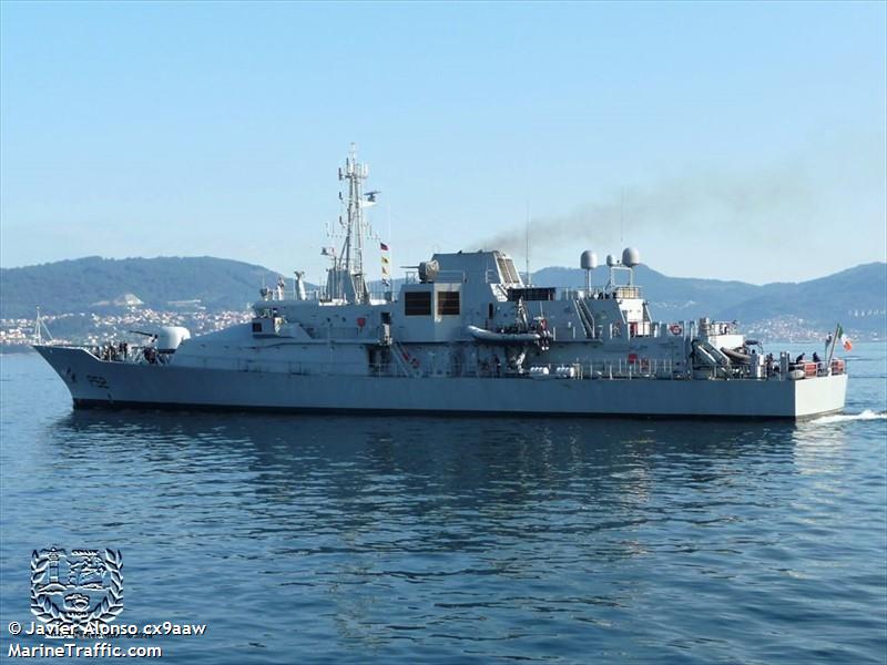 l.e niamh (Military ops) - IMO , MMSI 250480000, Call Sign E.I.Y.N under the flag of Ireland