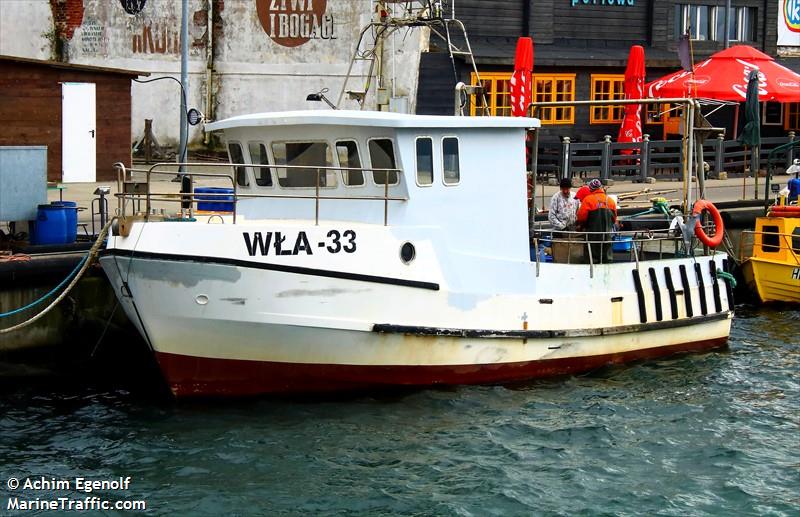 wla 33 (Fishing vessel) - IMO , MMSI 261003930, Call Sign SPK2329 under the flag of Poland