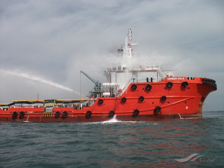 swiber oslo (Offshore Tug/Supply Ship) - IMO 9558529, MMSI 345070354, Call Sign XCAM5 under the flag of Mexico