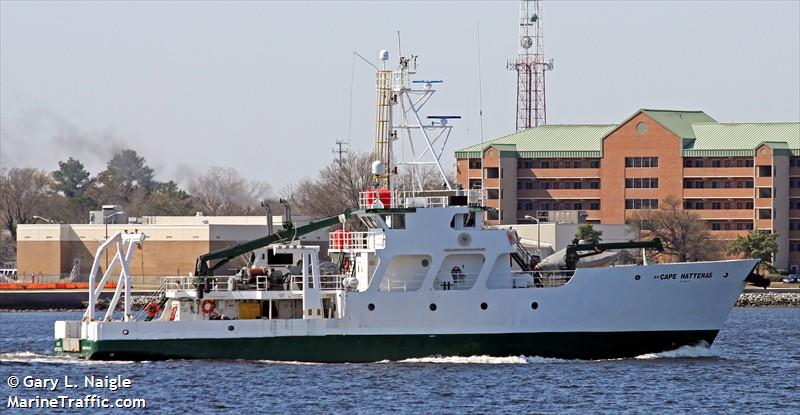 cape hatteras (Research Vessel) - IMO 8023541, MMSI 366929330, Call Sign WRZ8934 under the flag of United States (USA)