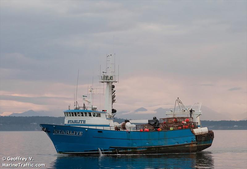 starlite (Fishing Vessel) - IMO 7819228, MMSI 367528000, Call Sign WDC4866 under the flag of United States (USA)