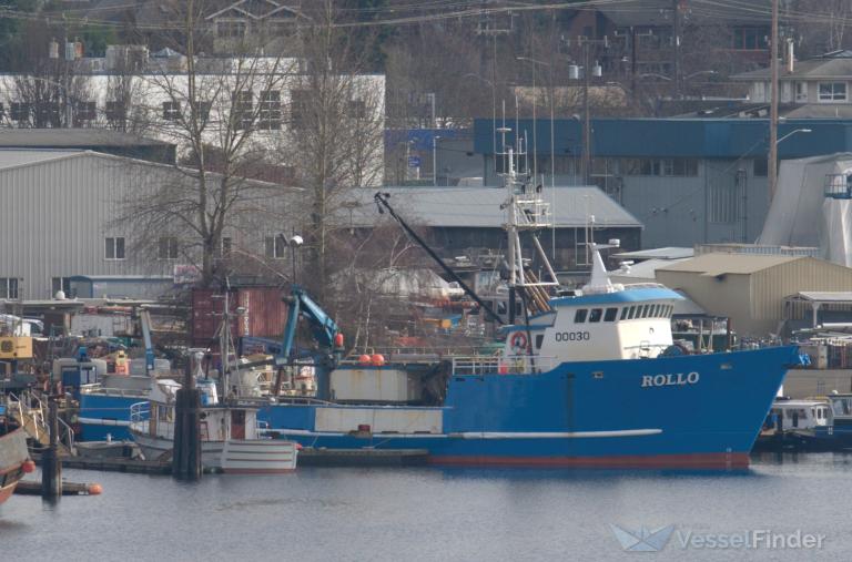 rollo (Fishing Vessel) - IMO 7427489, MMSI 367705000, Call Sign WDI3959 under the flag of United States (USA)