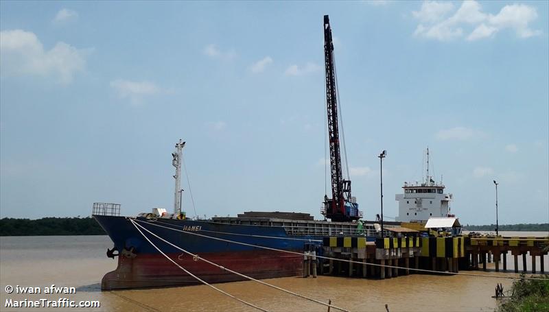 mv.hanei (Cargo ship) - IMO , MMSI 525006282, Call Sign P O W T under the flag of Indonesia