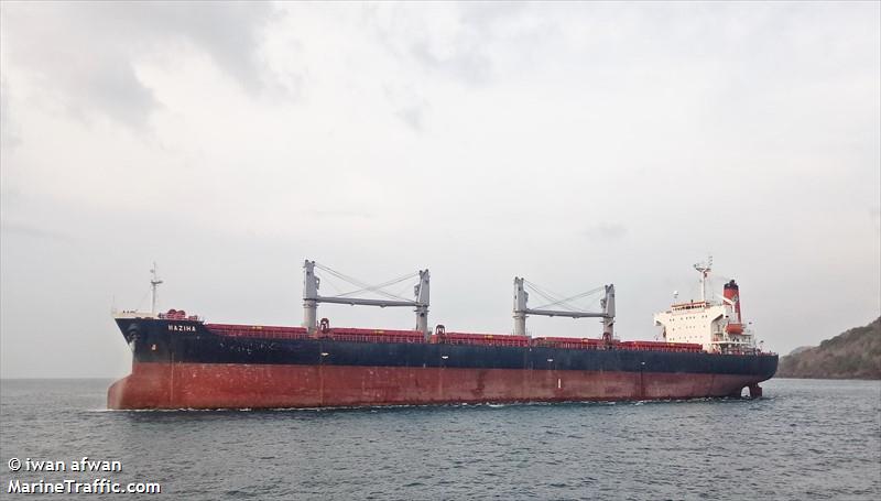 mv naziha (Bulk Carrier) - IMO 9208370, MMSI 525016684, Call Sign PNUN under the flag of Indonesia