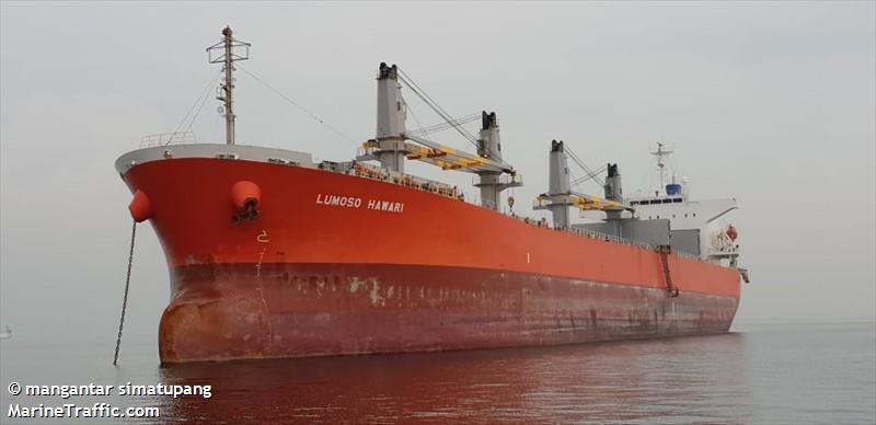 lumoso hawari (Bulk Carrier) - IMO 9405473, MMSI 525113015, Call Sign YCKM2 under the flag of Indonesia