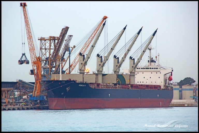 monica p (Bulk Carrier) - IMO 9179218, MMSI 525119086, Call Sign YCIC2 under the flag of Indonesia