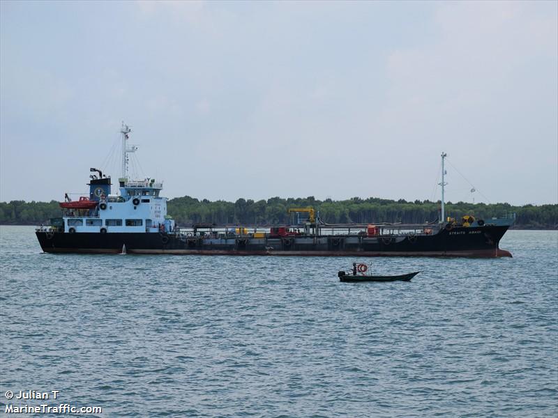 straits abadi (Bitumen Tanker) - IMO 9163099, MMSI 533130595, Call Sign 9MWK2 under the flag of Malaysia