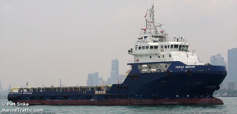 topaz megan (Offshore Tug/Supply Ship) - IMO 9703033, MMSI 538005883, Call Sign V7HU8 under the flag of Marshall Islands
