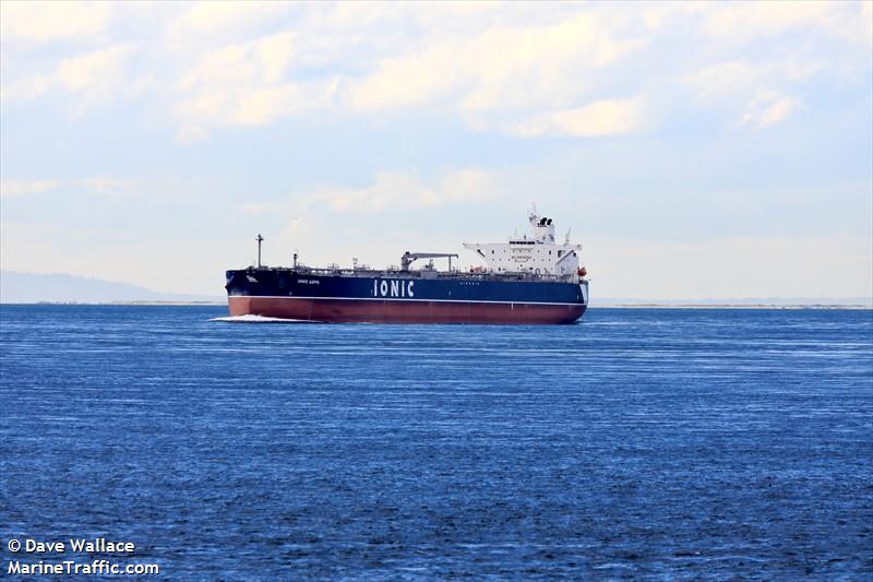 ionic aspis (Crude Oil Tanker) - IMO 9523287, MMSI 538007962, Call Sign V7IR6 under the flag of Marshall Islands