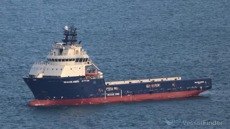 seacor andes (Offshore Tug/Supply Ship) - IMO 9676943, MMSI 538008496, Call Sign V7A2430 under the flag of Marshall Islands