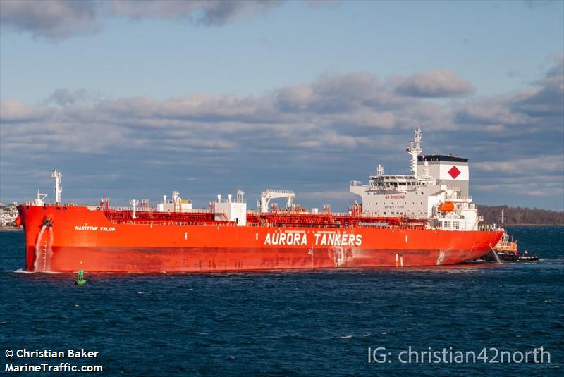 maritime valor (Chemical/Oil Products Tanker) - IMO 9848352, MMSI 563125800, Call Sign 9V6403 under the flag of Singapore