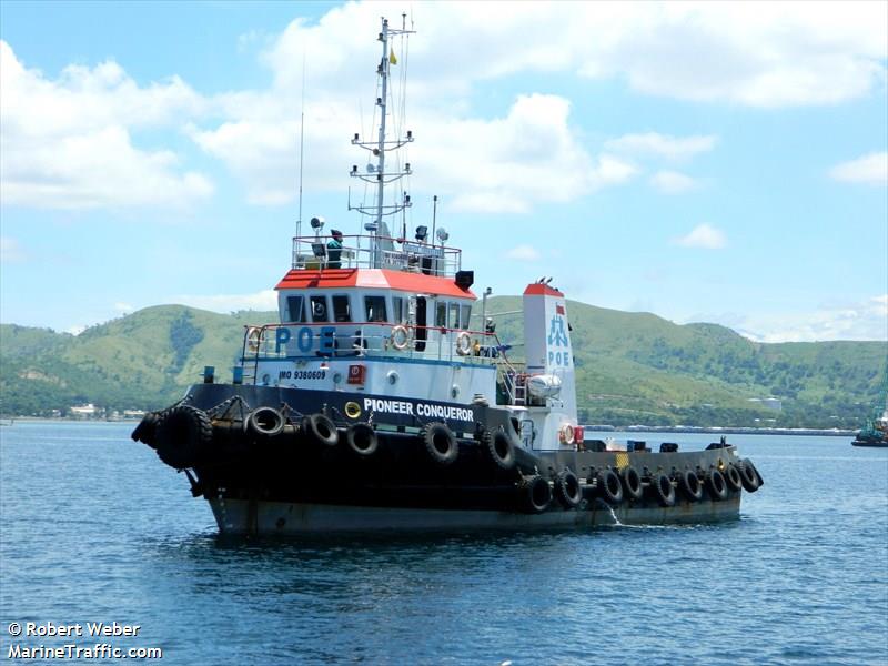 pioneer conqueror (Tug) - IMO 9380609, MMSI 565224000, Call Sign 9V6968 under the flag of Singapore