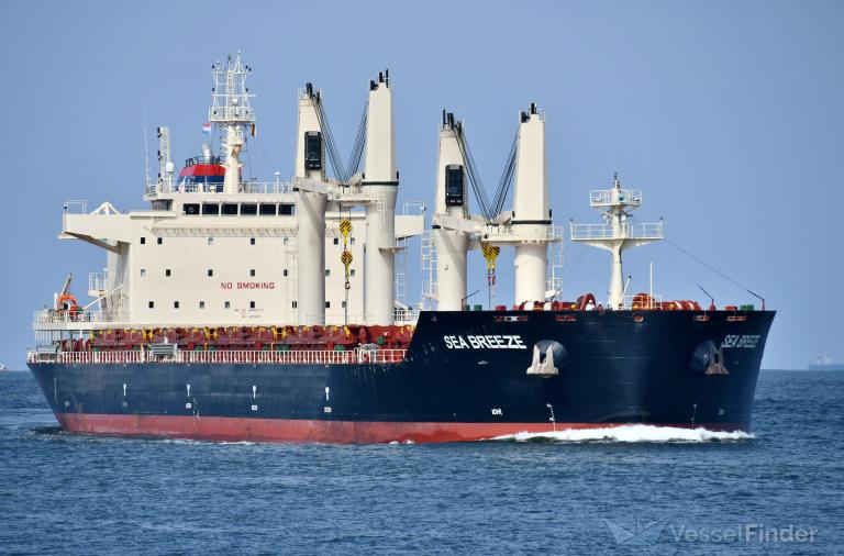 sea breeze (Bulk Carrier) - IMO 9869710, MMSI 636092909, Call Sign D5TX6 under the flag of Liberia