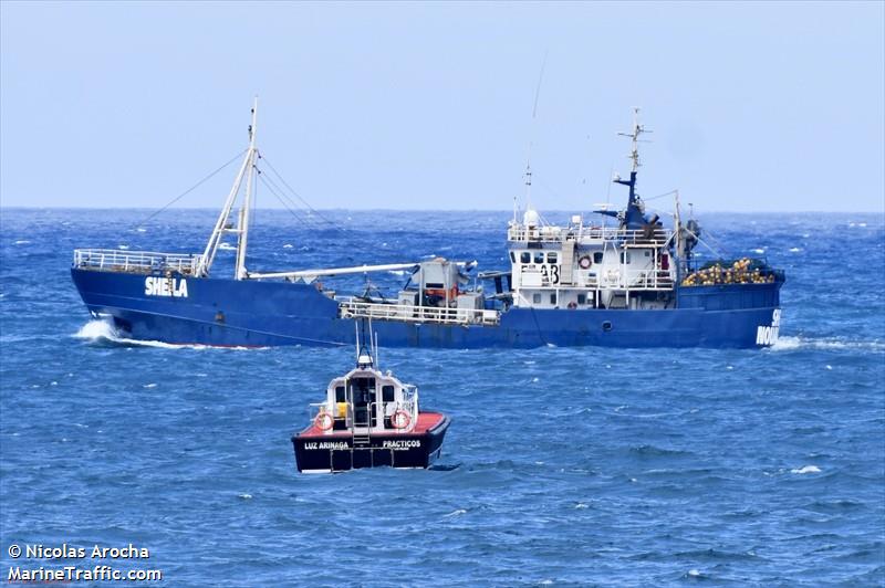 sheila (Fishing vessel) - IMO , MMSI 654099700, Call Sign 5TABB under the flag of Mauritania