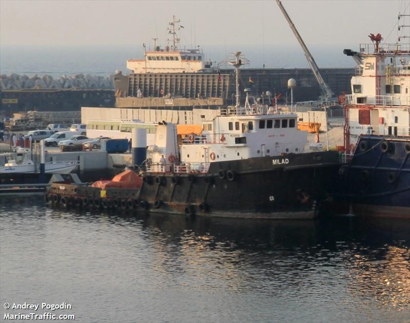 milad (Offshore Tug/Supply Ship) - IMO 7624635, MMSI 671473000, Call Sign 5VCR8 under the flag of Togolese Rep