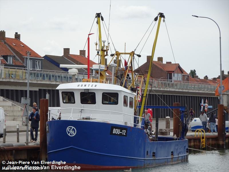 bou-12 hunter (Fishing vessel) - IMO , MMSI 205498000, Call Sign OPAL under the flag of Belgium