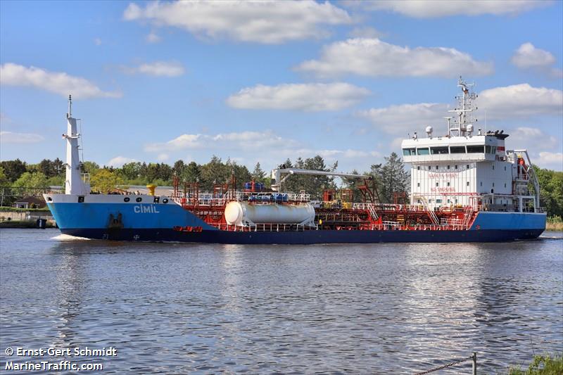 cimil (Chemical/Oil Products Tanker) - IMO 9487378, MMSI 215909000, Call Sign 9HA2290 under the flag of Malta