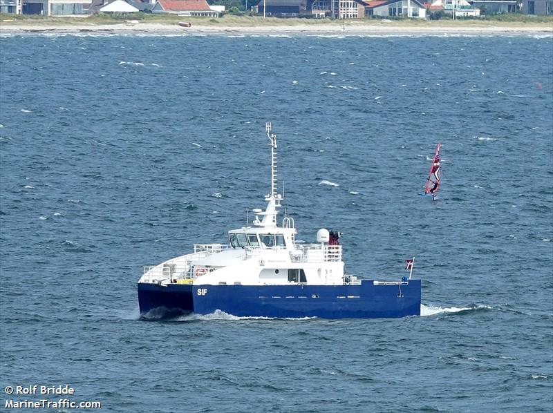 sif (Work/Repair Vessel) - IMO 9638317, MMSI 219021596, Call Sign OWJB under the flag of Denmark