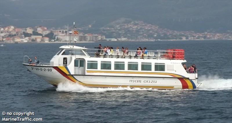 mar onza (Passenger ship) - IMO , MMSI 224081370, Call Sign EA 4041 under the flag of Spain