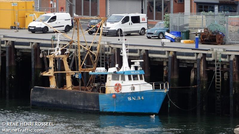 sn34 salacia (Fishing vessel) - IMO , MMSI 232013387, Call Sign MCLB9 under the flag of United Kingdom (UK)