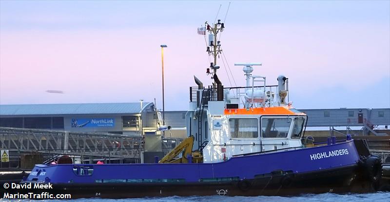 highlanders (Tug) - IMO , MMSI 235108014, Call Sign 2IAA6 under the flag of United Kingdom (UK)