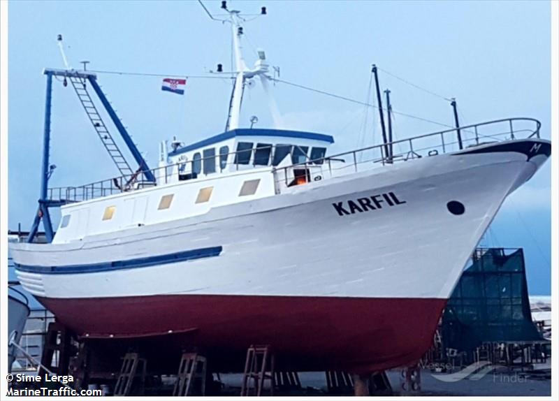 karfil (Fishing vessel) - IMO , MMSI 238451440, Call Sign 9AA4949 under the flag of Croatia