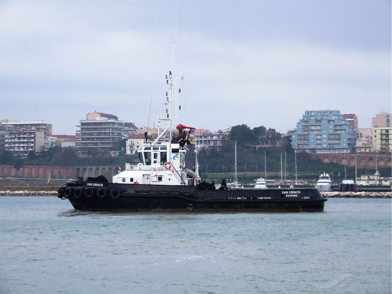 san ciriaco (Tug) - IMO 9229219, MMSI 247077800, Call Sign IZOR under the flag of Italy