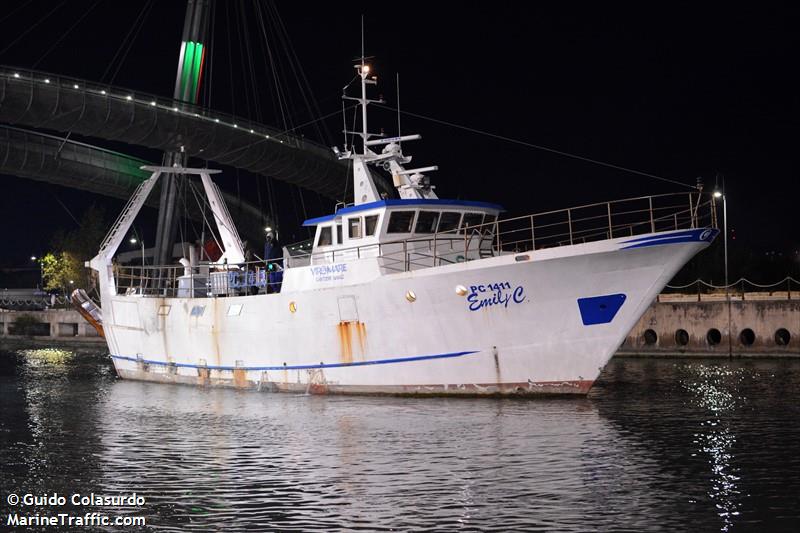 emily c (Fishing vessel) - IMO , MMSI 247280280, Call Sign IMBI2 under the flag of Italy