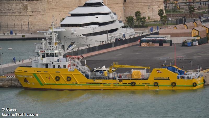 ievoli shuttle (Offshore Tug/Supply Ship) - IMO 9564437, MMSI 247357300, Call Sign IIWC2 under the flag of Italy