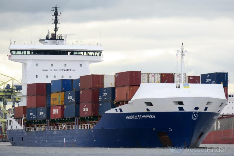 heinrich schepers (Container Ship) - IMO 9584475, MMSI 255806484, Call Sign CQET9 under the flag of Madeira