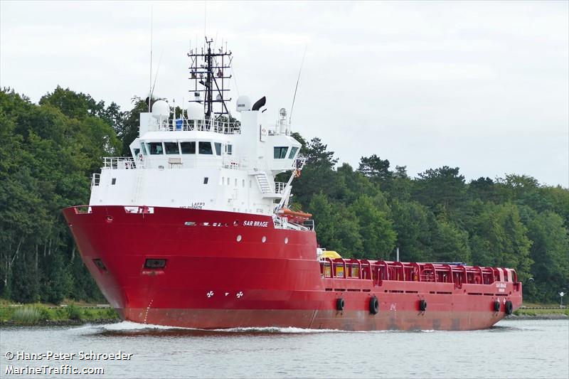 sar brage (Offshore Tug/Supply Ship) - IMO 9158678, MMSI 259547000, Call Sign LAFP3 under the flag of Norway