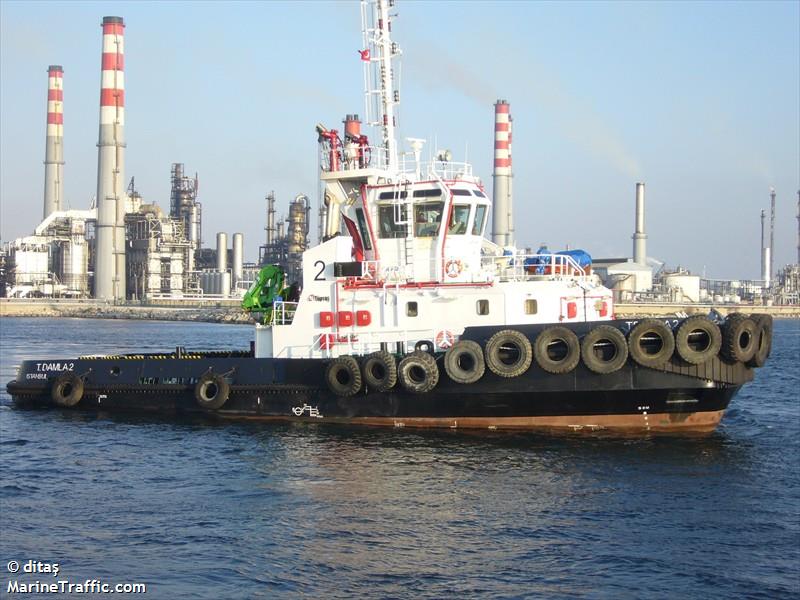 t.damla-2 (Tug) - IMO 9438705, MMSI 271002648, Call Sign TCA2977 under the flag of Turkey