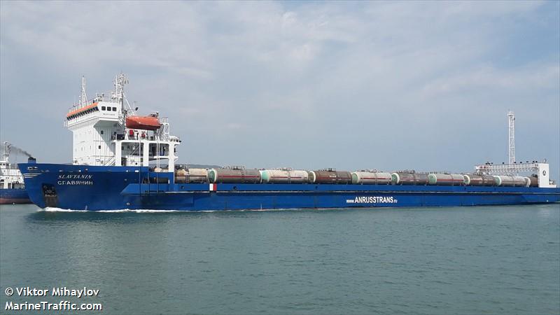 slavyanin (Ro-Ro Cargo Ship) - IMO 8300169, MMSI 273293910, Call Sign UBKV7 under the flag of Russia