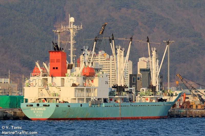 oceanus (Refrigerated Cargo Ship) - IMO 9194919, MMSI 440237000, Call Sign D7NG under the flag of Korea