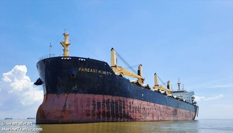 fareast honesty (Bulk Carrier) - IMO 9649055, MMSI 477325900, Call Sign VRKD2 under the flag of Hong Kong