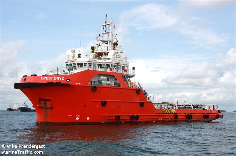 crest onyx (Offshore Tug/Supply Ship) - IMO 9655717, MMSI 525024165, Call Sign JZLV under the flag of Indonesia