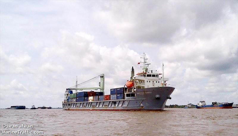 meratus barito (Deck Cargo Ship) - IMO 9458547, MMSI 525025043, Call Sign PMHF under the flag of Indonesia