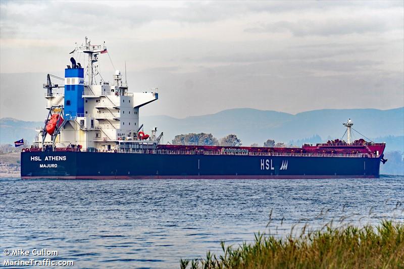 hsl athens (Bulk Carrier) - IMO 9901843, MMSI 538009096, Call Sign V7A4309 under the flag of Marshall Islands