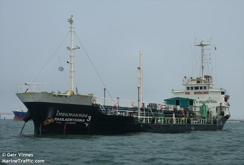 thailaemthong 3 (Oil Products Tanker) - IMO 8816998, MMSI 567037700, Call Sign HSB2893 under the flag of Thailand