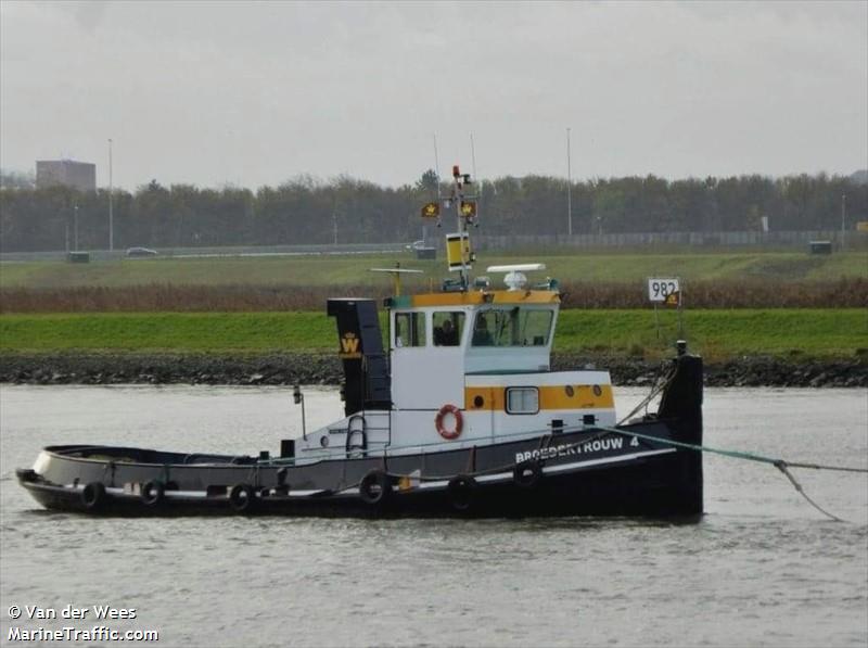 broedertrouw iv (Towing vessel) - IMO , MMSI 625014775, Call Sign BBAIS under the flag of Eritrea