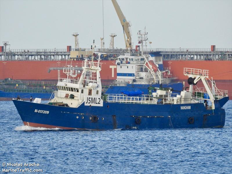 nangham (Fishing Vessel) - IMO 7327902, MMSI 630123900, Call Sign J5ML2 under the flag of Guinea-Bissau