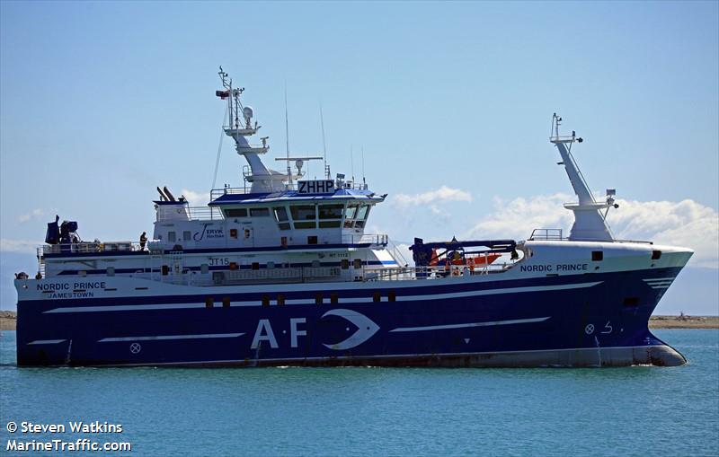 nordic prince (Fishing Vessel) - IMO 9812688, MMSI 665111130, Call Sign ZHHP under the flag of Saint Helena