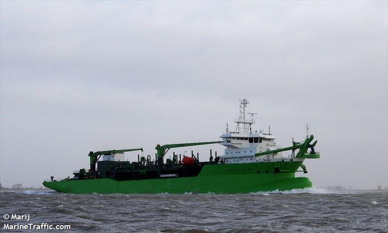 brabo (Hopper Dredger) - IMO 9382372, MMSI 205501000, Call Sign ORON under the flag of Belgium