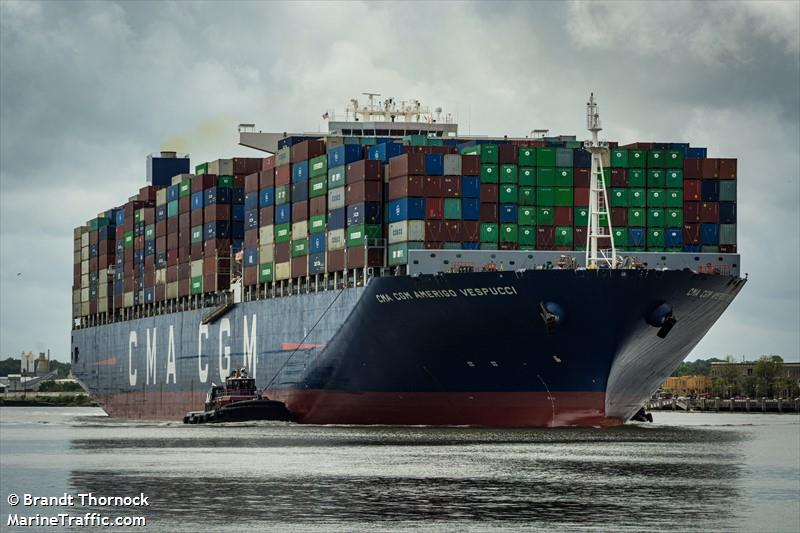 cma cgm amerigo vesp (Container Ship) - IMO 9454395, MMSI 215992000, Call Sign 9HA5406 under the flag of Malta