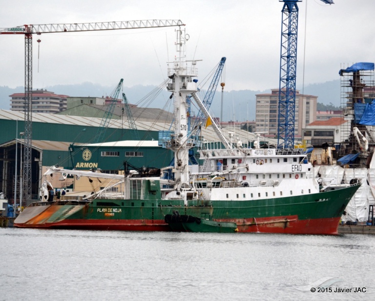 playa de noja (Fishing Vessel) - IMO 8806955, MMSI 224531000, Call Sign EFAO under the flag of Spain